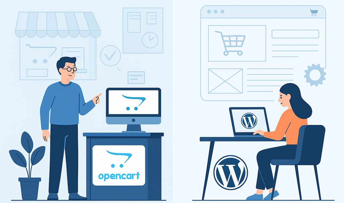 Порівняння платформ OpenCart і WordPress для інтернет-магазинів: інтерфейси, адміністрування, функції.