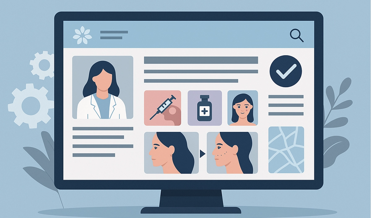 Сайт для клініки естетичної медицини в Одесі — структура, SEO та приклади