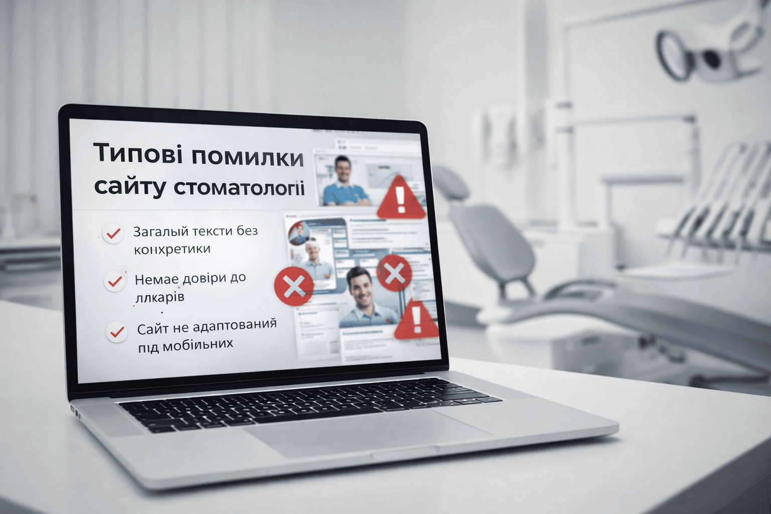 Типові помилки сайтів стоматологічних клінік, через які пацієнти не записуються